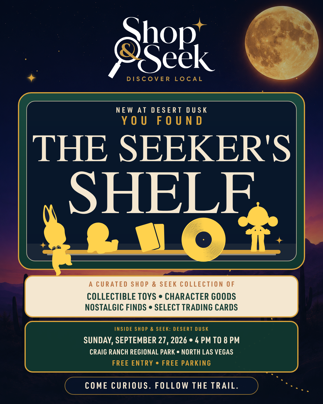 The Seeker's Shelf at Desert Dusk